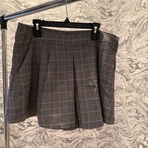 Plaid Gray Women's Shorts